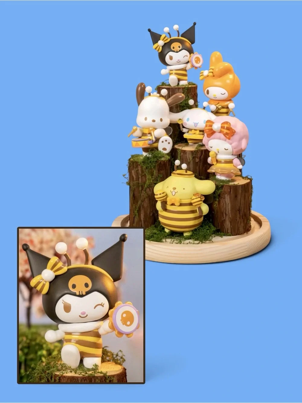 Sanrio Characters Little Bee Concert Series Figure Kuromi
